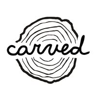 Carved logo