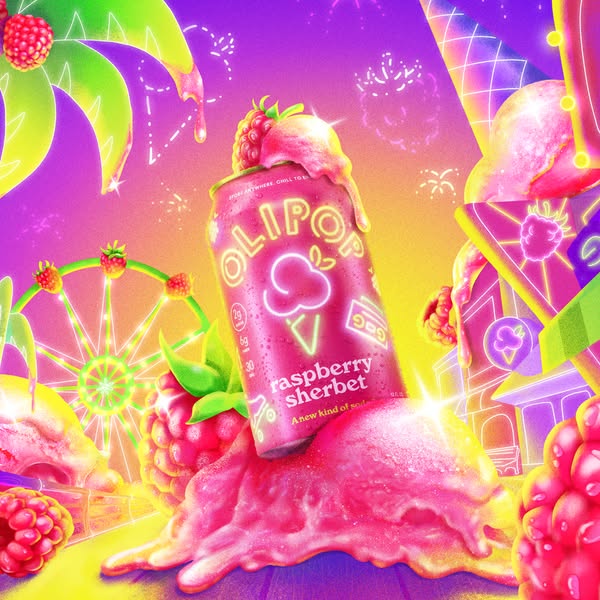 This ad uses a hyperrealistic, cartoonish style to create a visually exciting ad to grab the viewer's attention and 