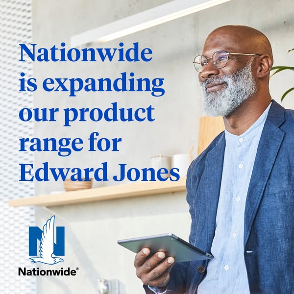 This ad is an announcement from Nationwide that they are expanding their product range for Edward Jones.