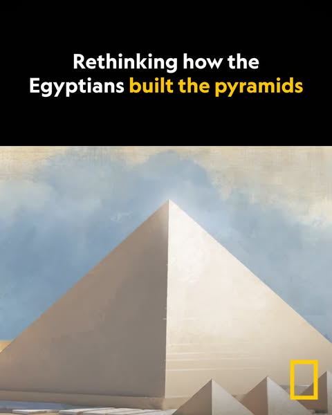 This ad is for National Geographic and is about rethinking how the Egyptians built the pyramids.