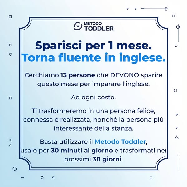 Fabio Maccagnan - Metodo Toddler ad