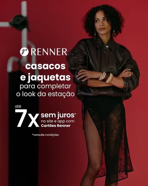 This ad for Renner promotes their jackets and coats and invites consumers to complete their look for the season. It offe