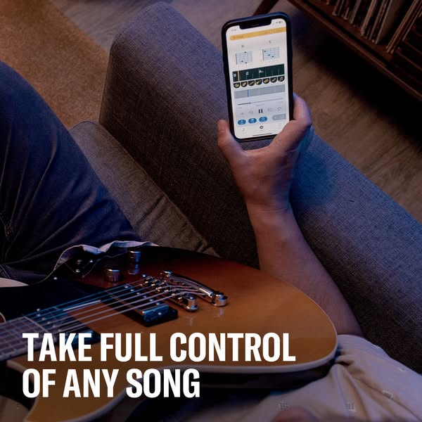 Ad for an app that allows users to take control of any song.