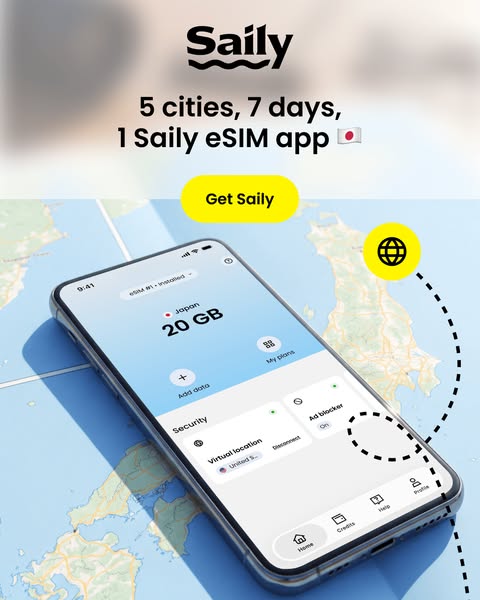 Saily eSIM ad
