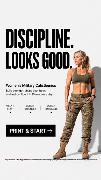 Military Training ad