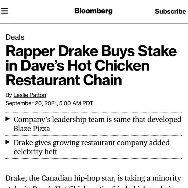 Dave’s Hot Chicken ad