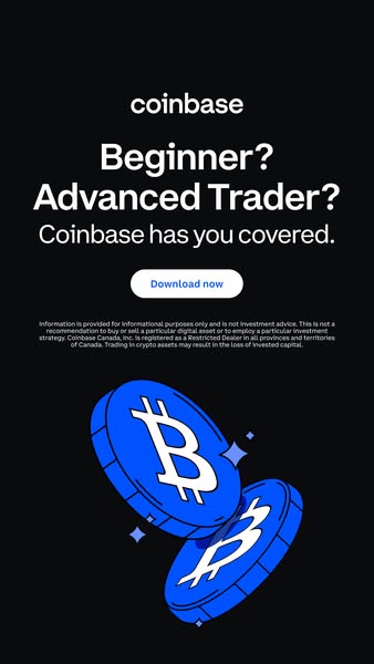 This ad from Coinbase is designed to appeal to both beginner and advanced crypto traders. The ad aims to convey that Coi