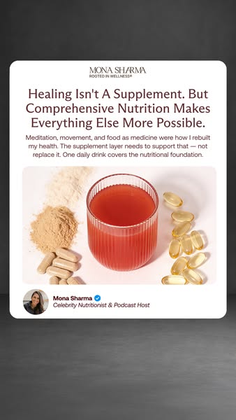Mona Sharma Health and Wellness ad