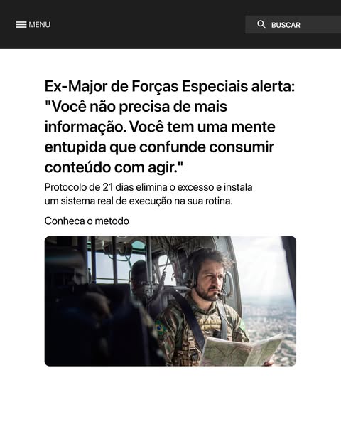 Pense como Forças Especiais ad
