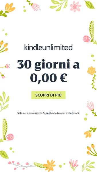 This is an ad for Kindle Unlimited. The ad promotes 30 days for 0,00 €.