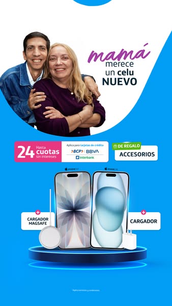 This ad promotes the purchase of a new cell phone as a gift for mom and includes the offer of a phone and free accessori