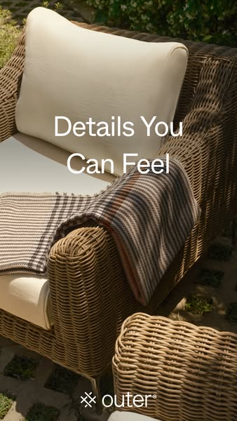 This ad uses close-up product shots and tactile language to showcase the high-end quality of the brand and its products.