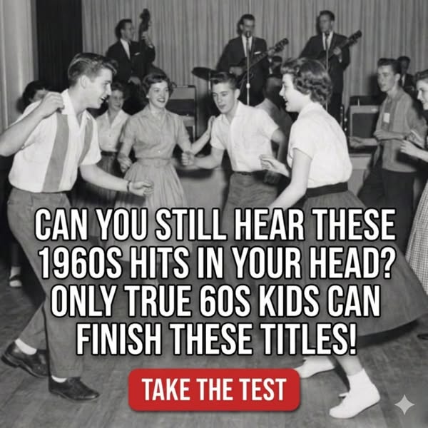 The image ad shows a black and white photo from a dance party in the 1960s and asks viewers if they can still hear the 1