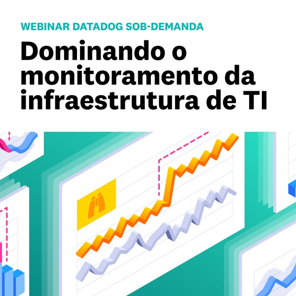 This ad promotes a Datadog webinar on mastering IT infrastructure monitoring. The ad features a bold headline, the brand