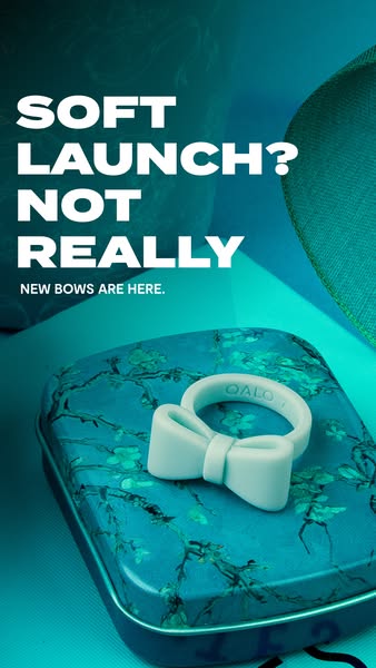 This ad features the brand Qalo and their new bow rings, made from rubber, in a short, attention grabbing ad.  The ad is