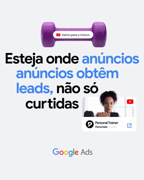 This Google Ads image ad promotes the platform as a place where ads generate leads, not just likes. It features a purple