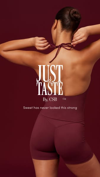 An advertisement for a CSB workout leotard. The ad focuses on the design of the leotard and how it can make the wearer f