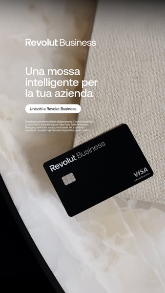 This is an image ad for Revolut Business. The ad highlights that Revolut Business is an intelligent solution for busines