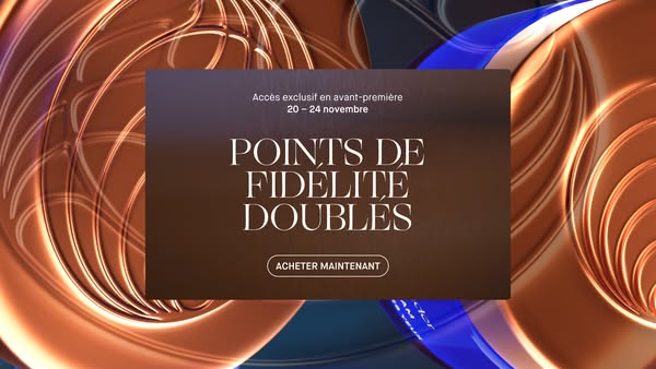 This image ad promotes double loyalty points for a limited time.