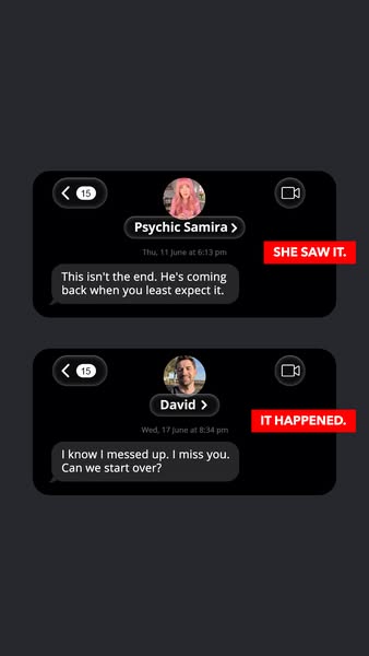 Psychic Samira ad