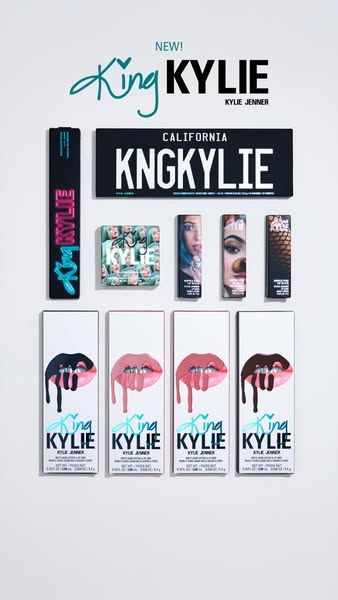 This ad showcases the new King Kylie collection. The ad features a variety of products from the collection, including li