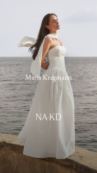 This ad features Maria Kragmann showcasing the NA-KD brand.
