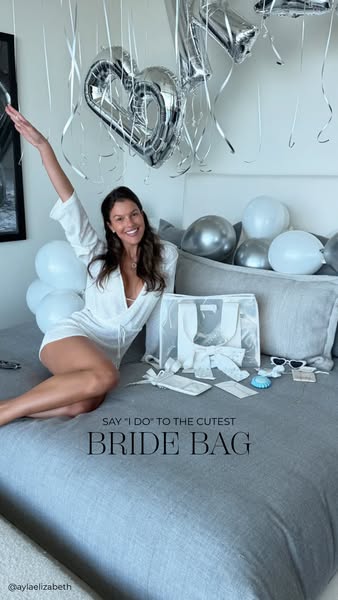This ad features a woman in a bedroom setting next to a 'Bride Bag' product. The ad is suggesting that this bag 