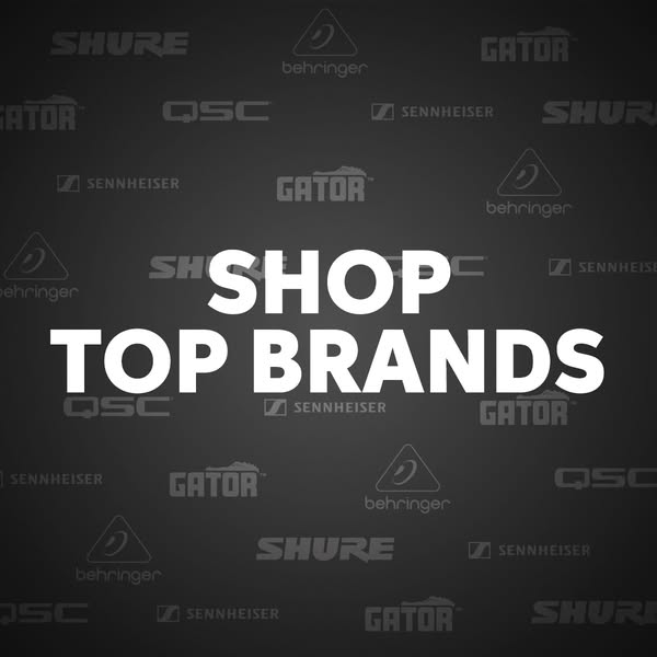 The image ad showcases various top brands carried by the company to get the viewer to shop for those brands.