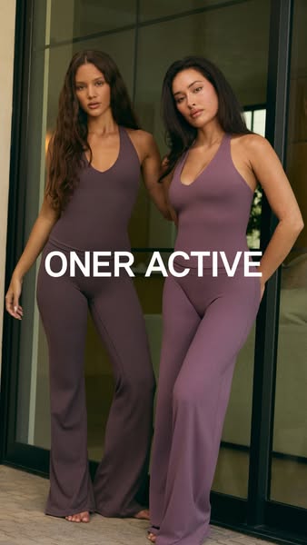 This ad features two women wearing activewear from Oner Active. The ad aims to showcase the brand and its clothing line.