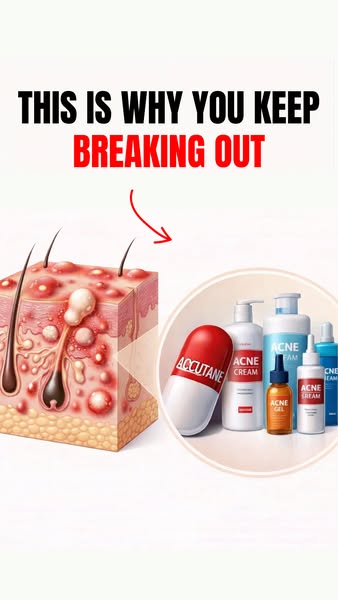 An ad that highlights the causes of acne and promotes an acne treatment product.