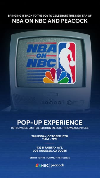 NBA on NBC and Peacock ad