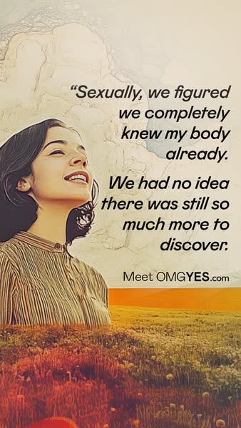 This ad features a quote from a woman who discovered more about her body through OMGYES.com. The ad aims to pique curios