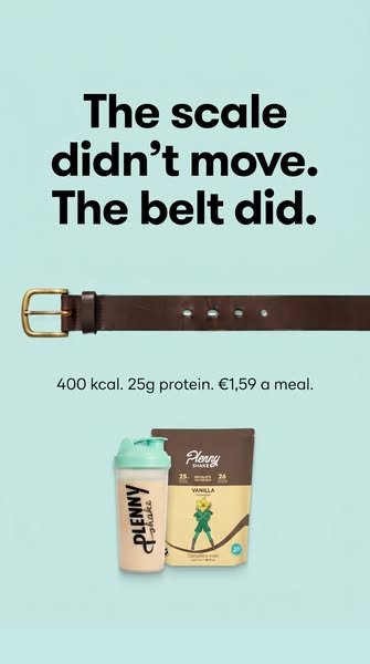 This ad demonstrates weight loss by highlighting the product’s nutritional value. The headline suggests that while a per