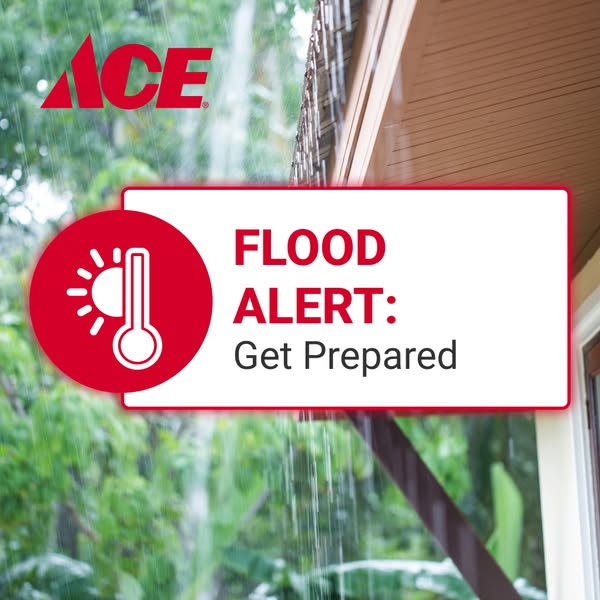 This ad from Ace Hardware alerts viewers to a flood and encourages them to prepare.