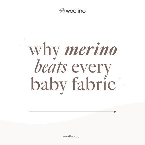 This image ad uses an abstract approach to present a case for merino wool as the best fabric option for babies.