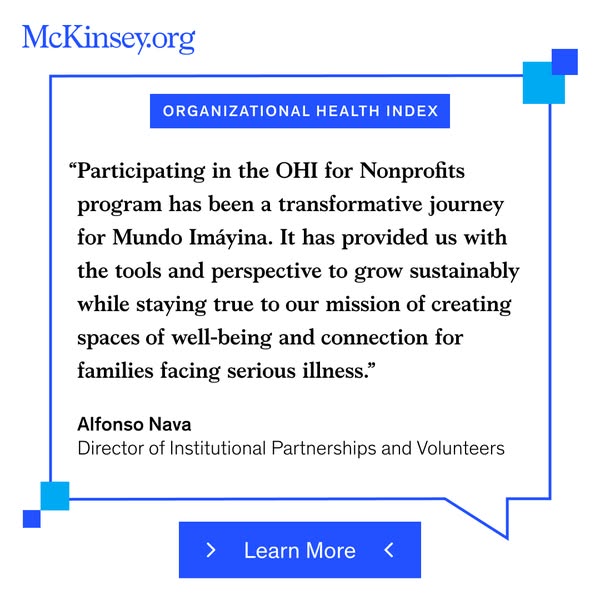This ad features a testimonial from Alfonso Nava, Director of Institutional Partnerships and Volunteers, about the trans