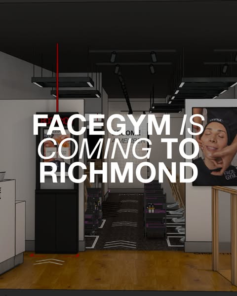 This ad is announcing the opening of a FaceGym store in Richmond.