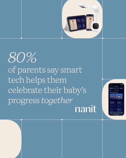 This ad highlights the Nanit smart baby monitor system by featuring an 80% approval rating from parents who find the sys