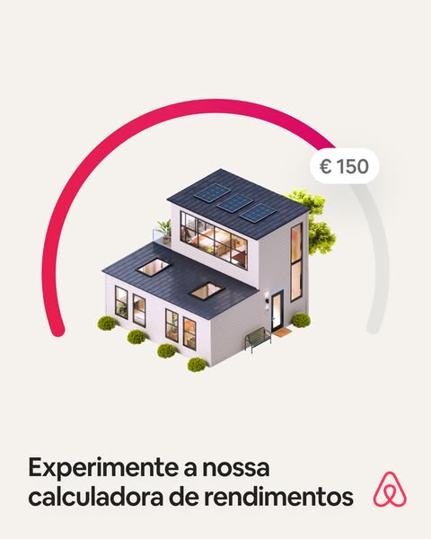 This ad is promoting Airbnb's income calculator for potential hosts. It displays a rendering of a house inside an an