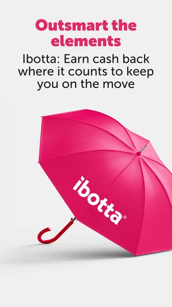This ad for Ibotta promotes earning cash back to keep users on the move.