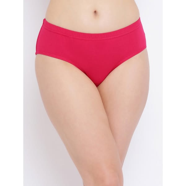 This ad features a close-up shot of a woman wearing a pair of pink underwear. The ad is simple and focuses on the produc