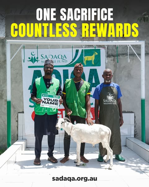Sadaqa Welfare Fund ad