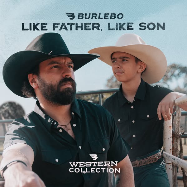 This image ad by Burlebo showcases their Western Collection, emphasizing a theme of legacy and tradition by featuring a 