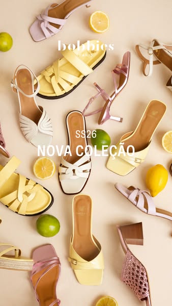 This ad showcases the new spring/summer collection of shoes from Bobbies Paris. The ad features various styles of shoes 