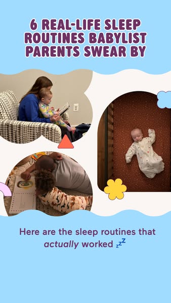 This ad promotes sleep routines that are recommended by parents who use Babylist.