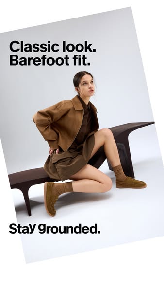 The image ad showcases the featured shoes on a light background that puts the shoes in the forefront. The visual and mes