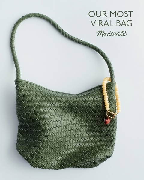 This image ad showcases Madewell's most viral bag against a white background. The ad aims to highlight the bag's