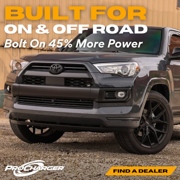 This ad showcases a ProCharger product that is built for both on and off road vehicles. The ad mentions that the ProChar