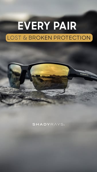This ad for Shady Rays sunglasses highlights the brand's protection plan for lost or broken sunglasses.