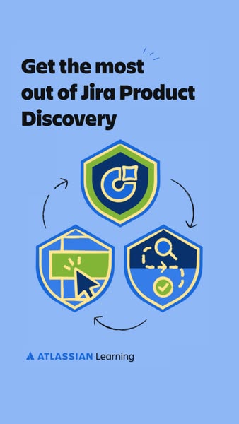 This image ad is designed to inform users about how to maximize the use of Jira Product Discovery. The ad uses a cyclica